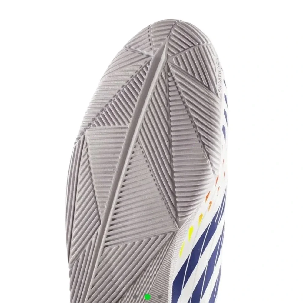 Adidas Predator Edge.3 Indoor Soccer Shoes White Solar Yellow GV8517 Mens 10.5